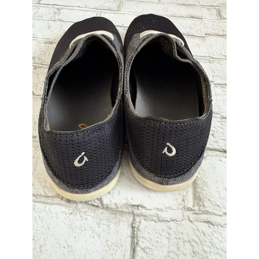 OLUKAI Nohea Moku‎ no-tie boat shoes shoes Mesh men's sz 10